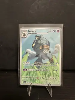 Pokemon TCG Golurk 123/086 Black Bolt Illustration Rare English NM/M - Image 1
