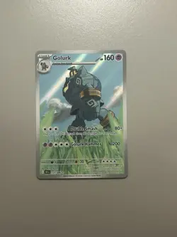 Pokemon TCG Golurk 123/086 Illustration Rare Black Bolt NM/M - Image 1