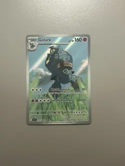 Pokemon TCG Golurk 123/086 Illustration Rare Black Bolt NM/M - Image 2