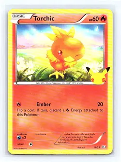 Torchic - 11/25 011/025 McDonald's 25th Anniversary Promos Promo NM - Image 1