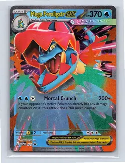 Mega Feraligatr ex Holo 036 ME: Mega Evolution Promo Promo NM - Image 1