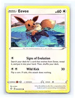 Eevee 052/072 Shining Fates Common NM - Image 1