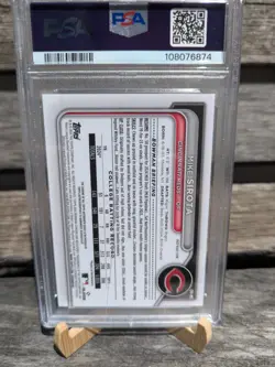 2024 Bowman Draft Mike Sirota 1st Refractor Auto /499 PSA 9 *READ* - Image 2