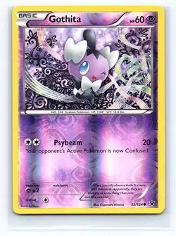 Gothita Reverse Holo 32/124 XY - Fates Collide Common NM - Image 1
