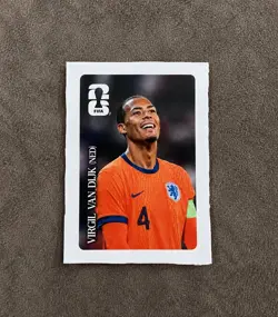 Panini FIFA World Cup 2026 Coca-Cola Promo Sticker Virgil van Dijk Netherlands - Image 1