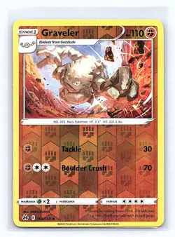Graveler Reverse Holo 068/159 SWSH: Crown Zenith Uncommon NM - Image 1