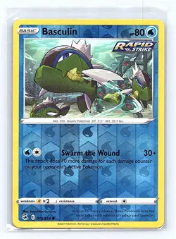 Basculin Reverse Holo 070/264 SWSH08: Fusion Strike Common NM - Image 1