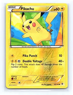 Pikachu Reverse Holofoil 50/149 Boundaries Crossed Common HP - Image 1