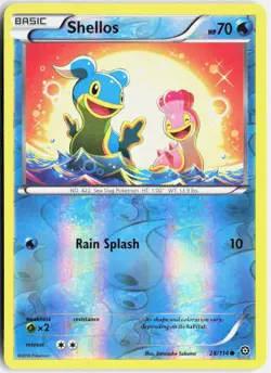 Shellos Reverse Holo 28/114 XY - Steam Siege Common MP - Image 1