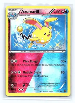 Azumarill Reverse Holofoil 77/114 XY - Steam Siege Uncommon MP - Image 1