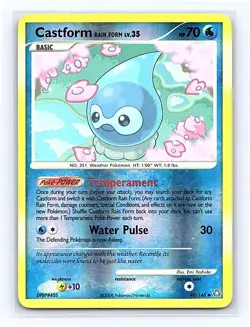 Castform Rain Form Reverse Holo 49/146 Legends Awakened Uncommon MP - Image 1