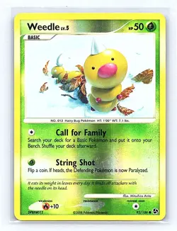 Weedle Reverse Holo 93/106 Great Encounters Common NM - Image 1