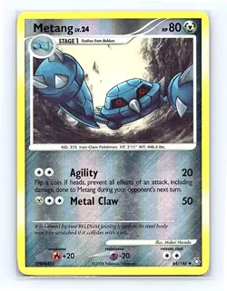 Metang (64) Reverse Holo 64/146 Legends Awakened Uncommon LP - Image 1