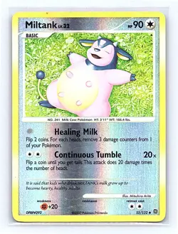 Miltank Reverse Holo 55/132 Secret Wonders Uncommon LP - Image 1