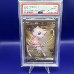 Pokemon TCG Scarlet Violet 151 UPC Mew EX 205/165 Metal Full Art PSA 10 - Image 1