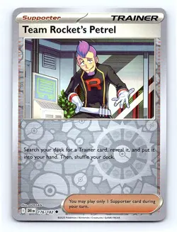 Team Rocket's Petrel - Reverse Holo 176/182 SV10: Destined Rivals Uncommon NM - Image 1