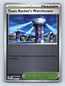 Team Rocket's Watchtower Reverse Holo 210/217 ME: Ascended Heroes Uncommon NM - Image 1