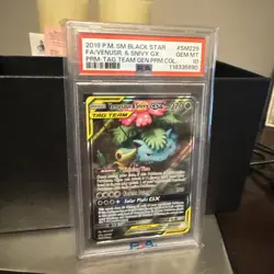 Venusaur & Snivy GX SM229 Holo PSA GEM MT 10 Black Star Promo Pokemon - Image 2