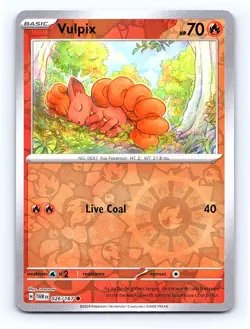 Vulpix Reverse Holo 026/167 SV06: Twilight Masquerade Common NM - Image 1