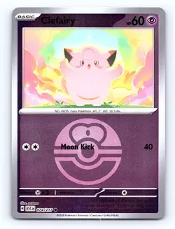 Clefairy (Love Ball) Reverse Holo 074/217 ME: Ascended Heroes Common NM - Image 1