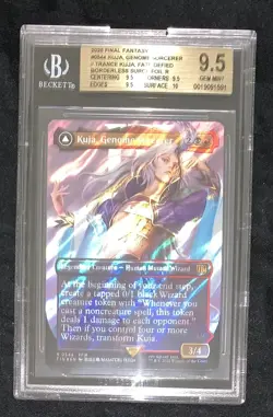 Kuja, Genome Sorcerer Borderless Surge Foil BGS 9.5 Graded Final Fantasy MTG - Image 1