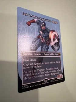 Captain America, Super-Soldier (Borderless) (0352) Marvel Super Heroes Mtg M/NM - Image 2