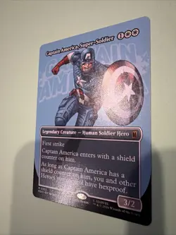 Captain America, Super-Soldier (Borderless) (0352) Marvel Super Heroes Mtg M/NM - Image 3