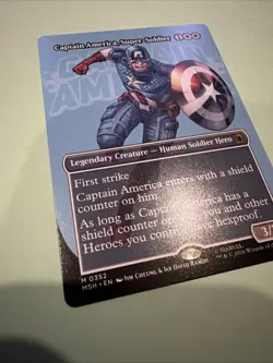 Captain America, Super-Soldier (Borderless) (0352) Marvel Super Heroes Mtg M/NM - Image 4