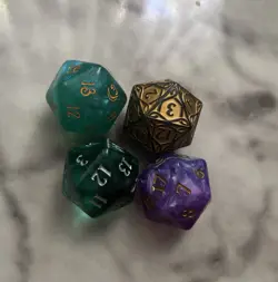 Magic The Gathering Lot Of 4 D20 Oversized Dice KALDHEIM NEW CAPENNA MH3 LORWYN - Image 2
