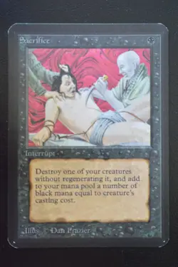 Magic The Gathering MTG SACRIFICE Alpha Edition LP Lightly Played - Image 1
