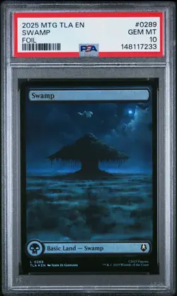 2025 MTG AVATAR: THE LAST AIRBENDER FOIL #0289 SWAMP PSA 10 - Image 1