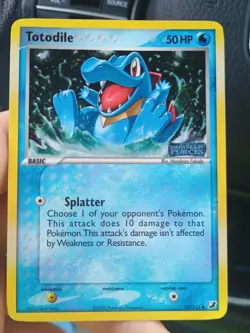Pokemon Cards Ex Unseen Forces Totodile & Criconaw Reverse Holo Stamped - Image 2
