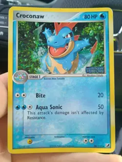 Pokemon Cards Ex Unseen Forces Totodile & Criconaw Reverse Holo Stamped - Image 4