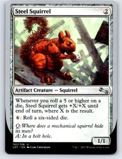 Steel Squirrel 162 Uncommon Unstable Magic: The Gathering Lightly Played - Image 1