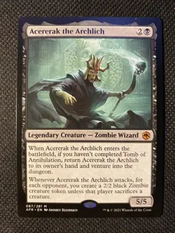 MTG Acererak the Archlich #87 NM Mythic Adventures Forgotten Realms FREE SHIP! - Image 1