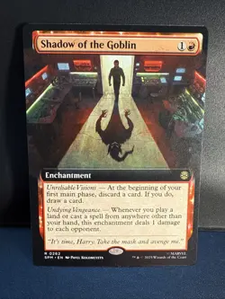 Shadow of the Goblin (Extended Art) - MTG: Marvel's Spider-Man Regular - Image 1