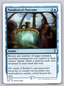 Paradoxical Outcome (White Border) 33 Mystery Booster 2 Magic: The Gathering NM - Image 1