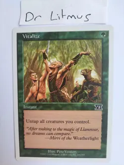 1x Vitalize 6th Sixth Edition MTG Great Condition - Image 1