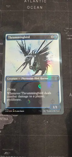 MtG Thrummingbird (Showcase) (Step-and-Compleat Foil) - Image 1