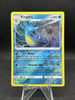 Pokemon TCG Burning Shadows Kingdra Reverse Holo Rare 31/147 NM - Image 1