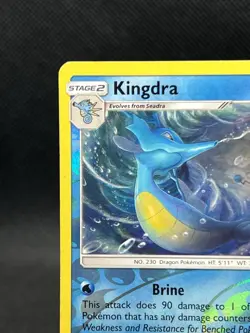 Pokemon TCG Burning Shadows Kingdra Reverse Holo Rare 31/147 NM - Image 2