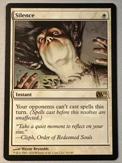 MTG / Silence / M11 / #30 / Regular / Rare / NM - Image 1