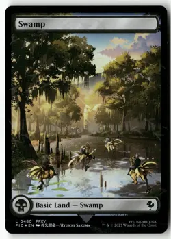 Swamp (Chocobo Track Foil) 480 Commander: FINAL FANTASY Land Foil NM - Image 1