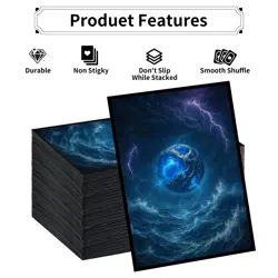 MTG Card Sleeves 100 Count Matte Finish Standard Size 66x92mm Deck Protector - Image 3