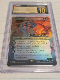 CGC Pristine 10 Miku, Voice of Power #1598 Foil Borderless SLD EN 2024 - POP 1 - Image 3