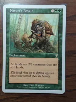 MTG Magic the Gathering Nature's Revolt (260/354) Seventh Edition LP - Image 1