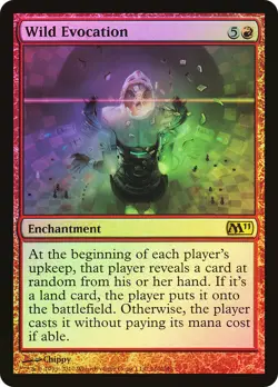 MTG FOIL Wild Evocation - Magic 2011 #160 - Image 1