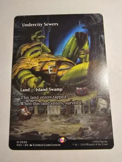 Undercity Sewers NM M 0020 (Borderless) MTG Teenage Mutant Ninja Turtles Regular - Image 1