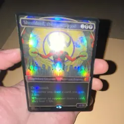 Wizards of the Coast MTG Sheoldred, the Apocalypse #290 Borderless Foil Mythic - Image 1
