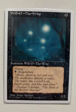 MTG Will O The Wisp 4th Edition Alternate LP NM - Image 1